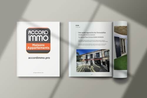 couverture livret d'estimation immobilier pour les vendeurs et acquéreurs de l'agence immobilière ACCORD IMMO sur Avignon