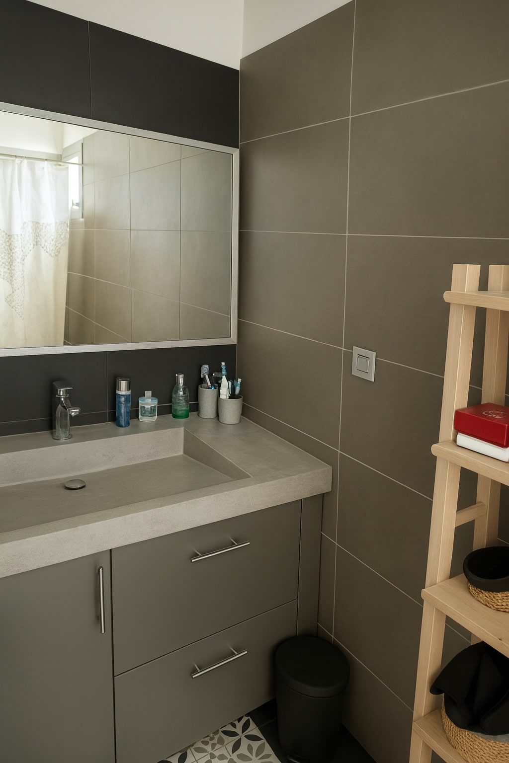 Salle de bain moderne et fonctionnelle d’une maison à vendre à Avignon Pont des 2 Eaux