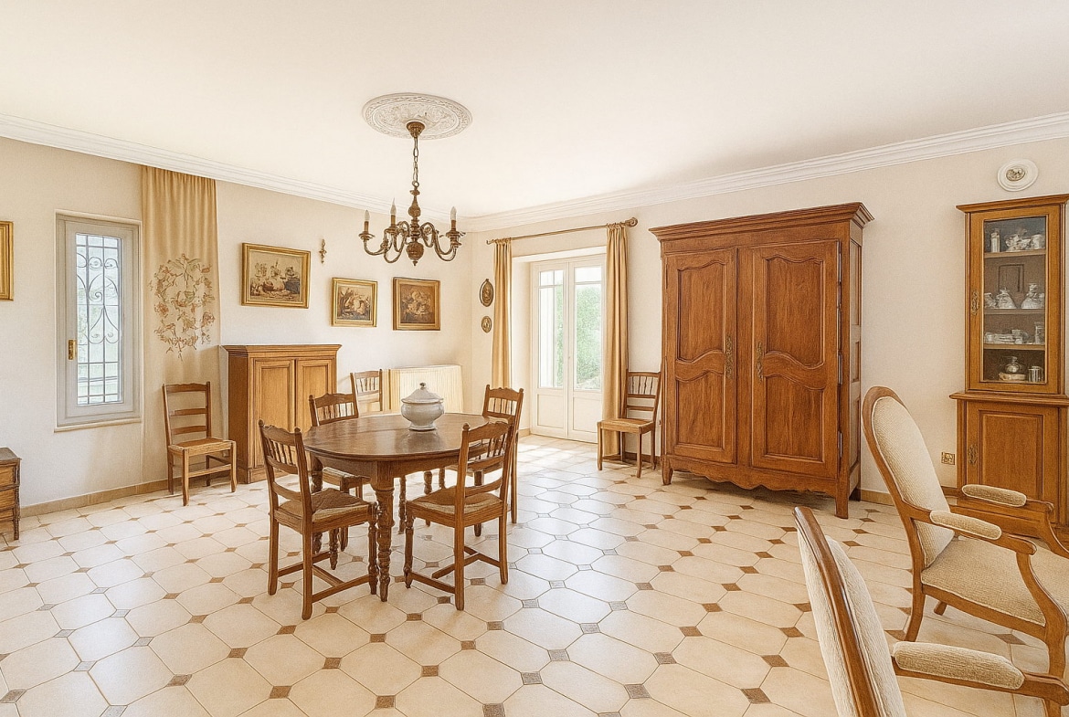 salon sejour lumineux mas avignon a vendre quartier ceinture verte